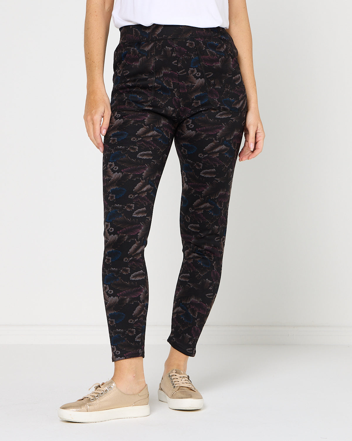 Faraday Fur Lined Leggings - Autumn Leaf