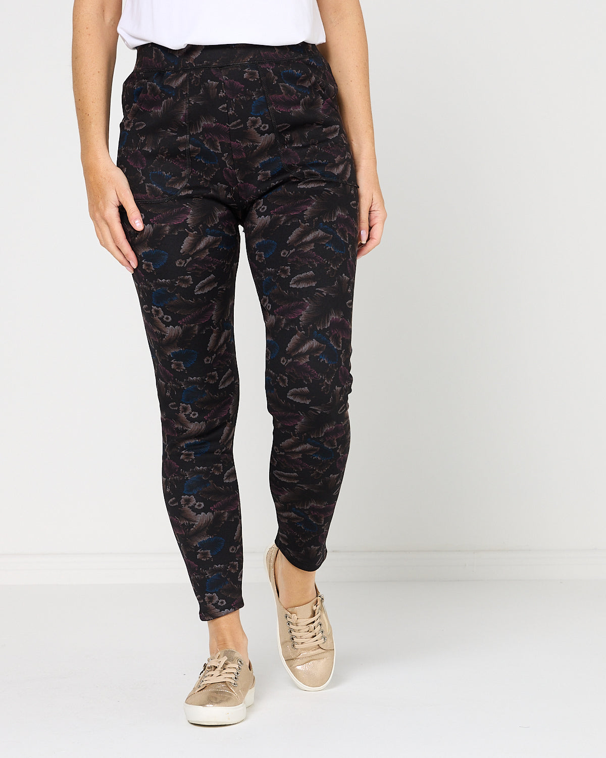 Faraday Fur Lined Leggings - Autumn Leaf