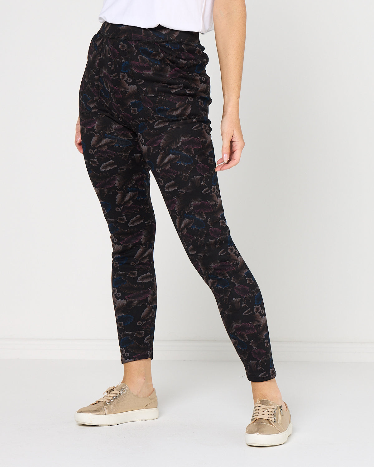 Faraday Fur Lined Leggings - Autumn Leaf