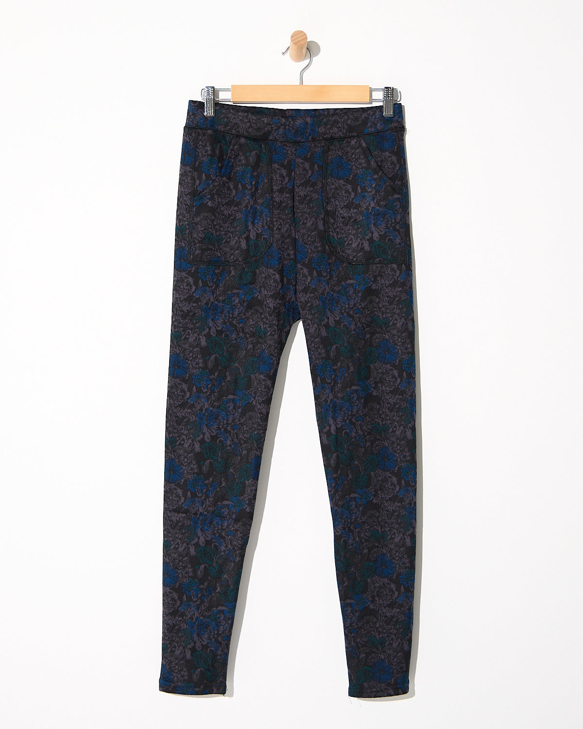 Faraday Fur Lined Leggings - Teal Bloom