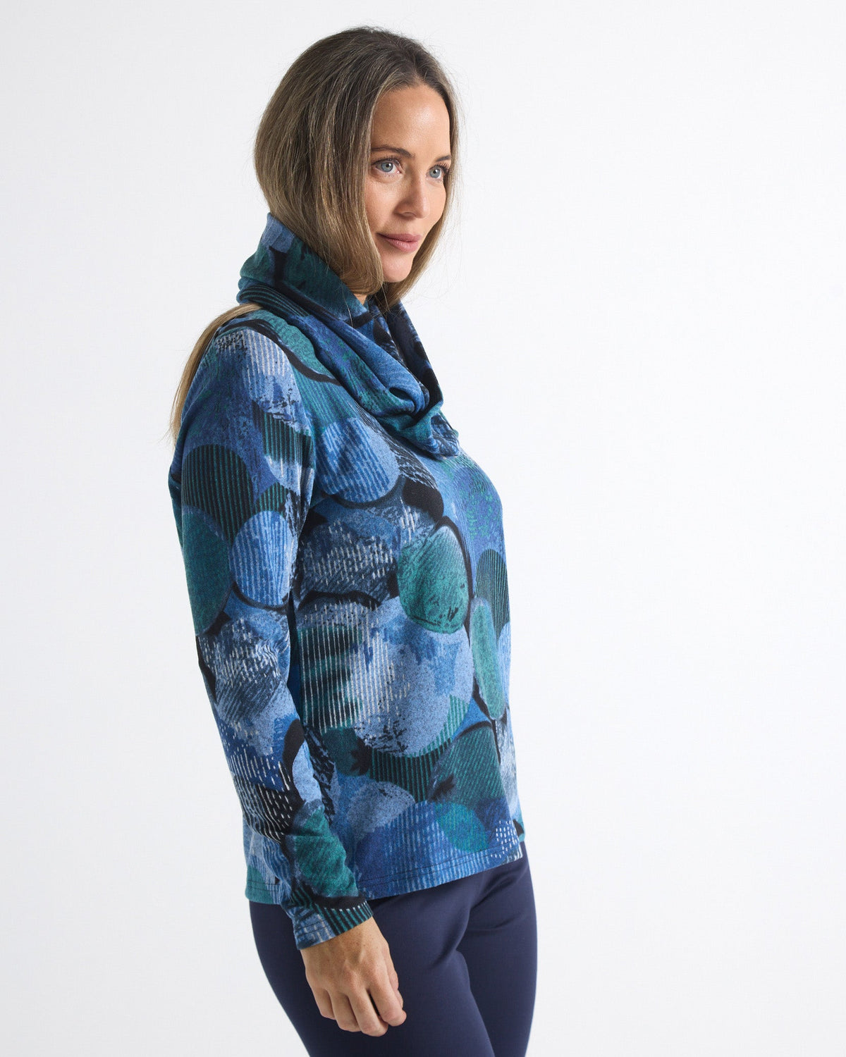 Lani Knit Top & Snood - Ocean Mist