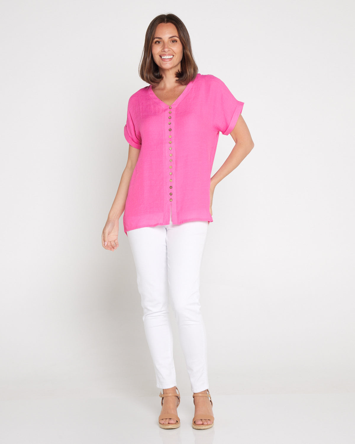 Gemma Top - Candy Pink
