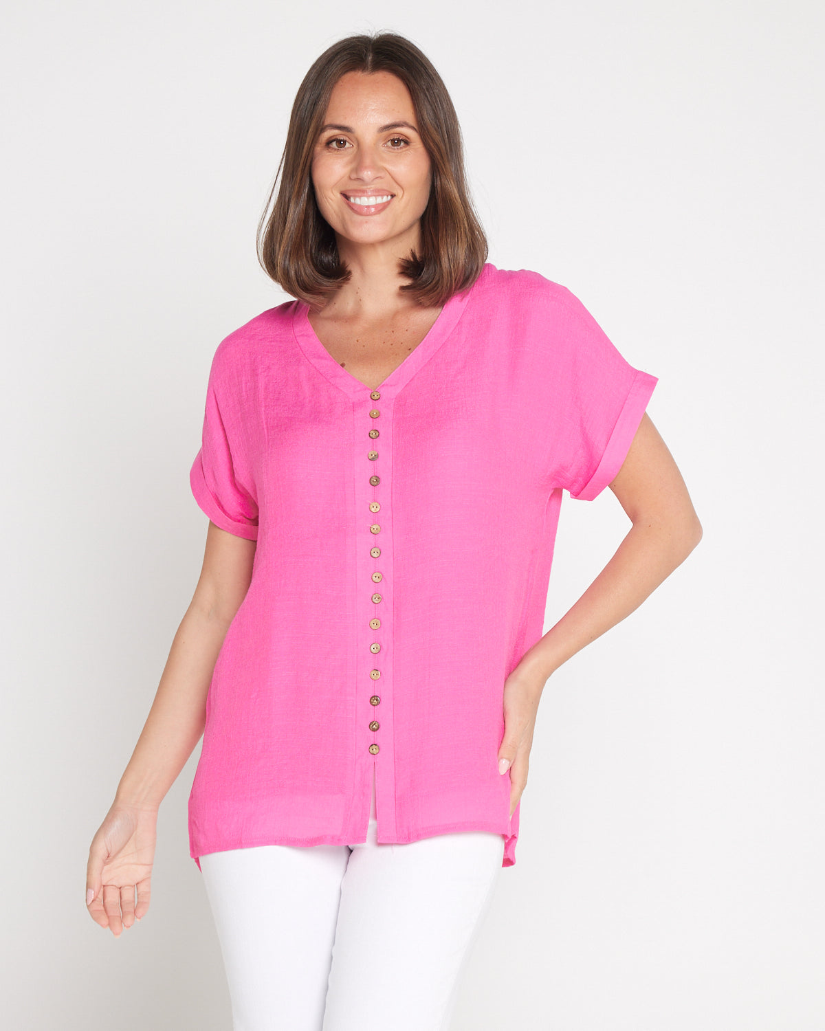 Gemma Top - Candy Pink