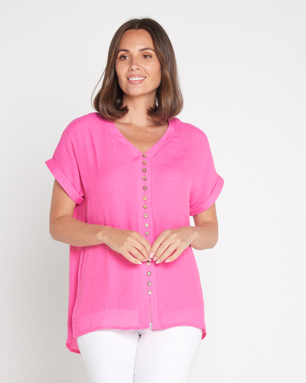 Gemma Top - Candy Pink