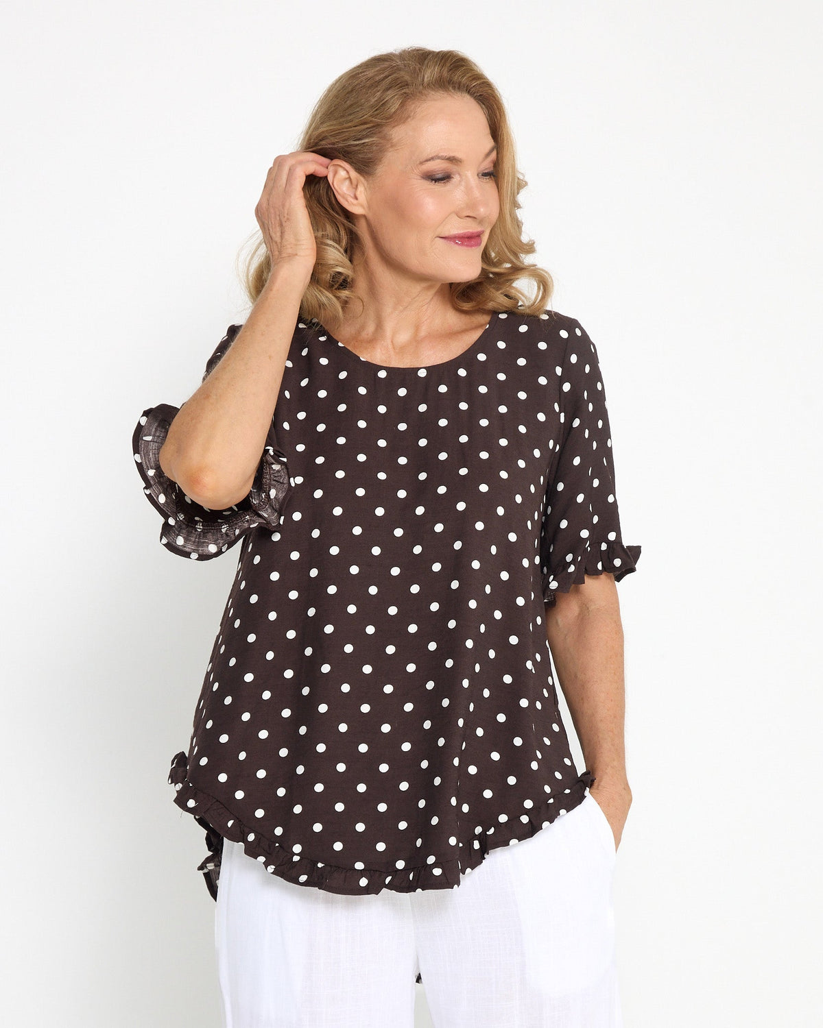 Blossom Top - Chocolate Spot