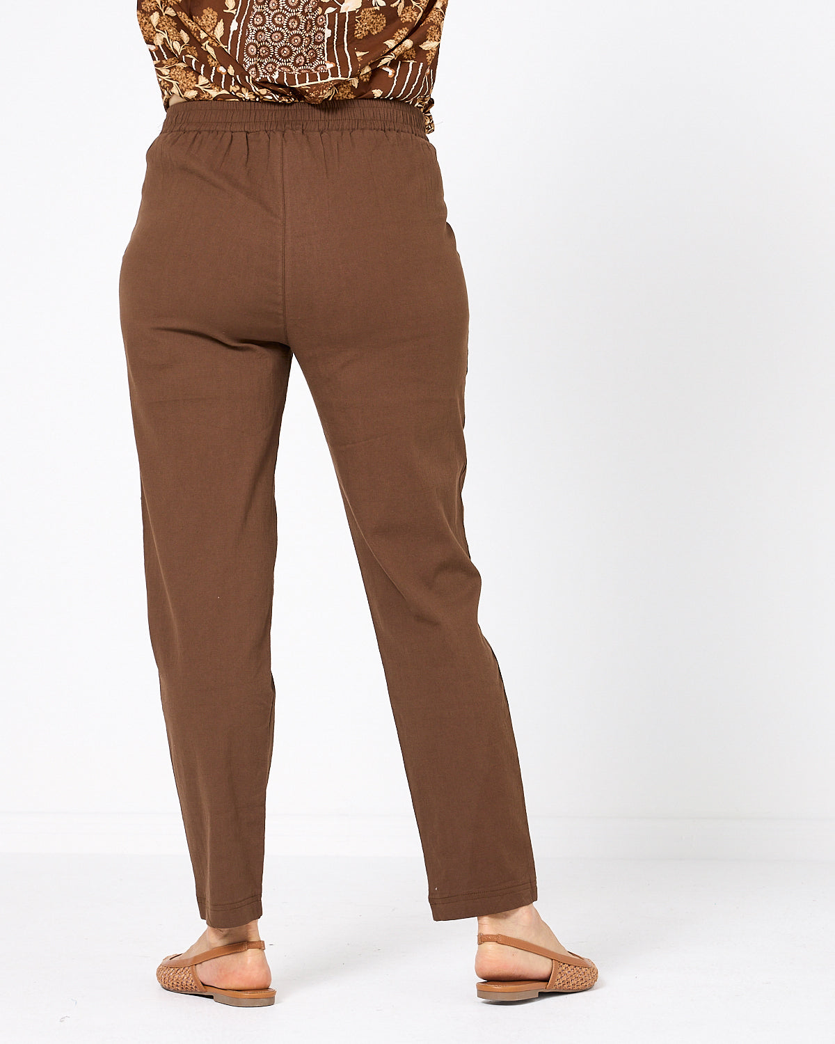 Marlo Drawstring Pants - Chocolate