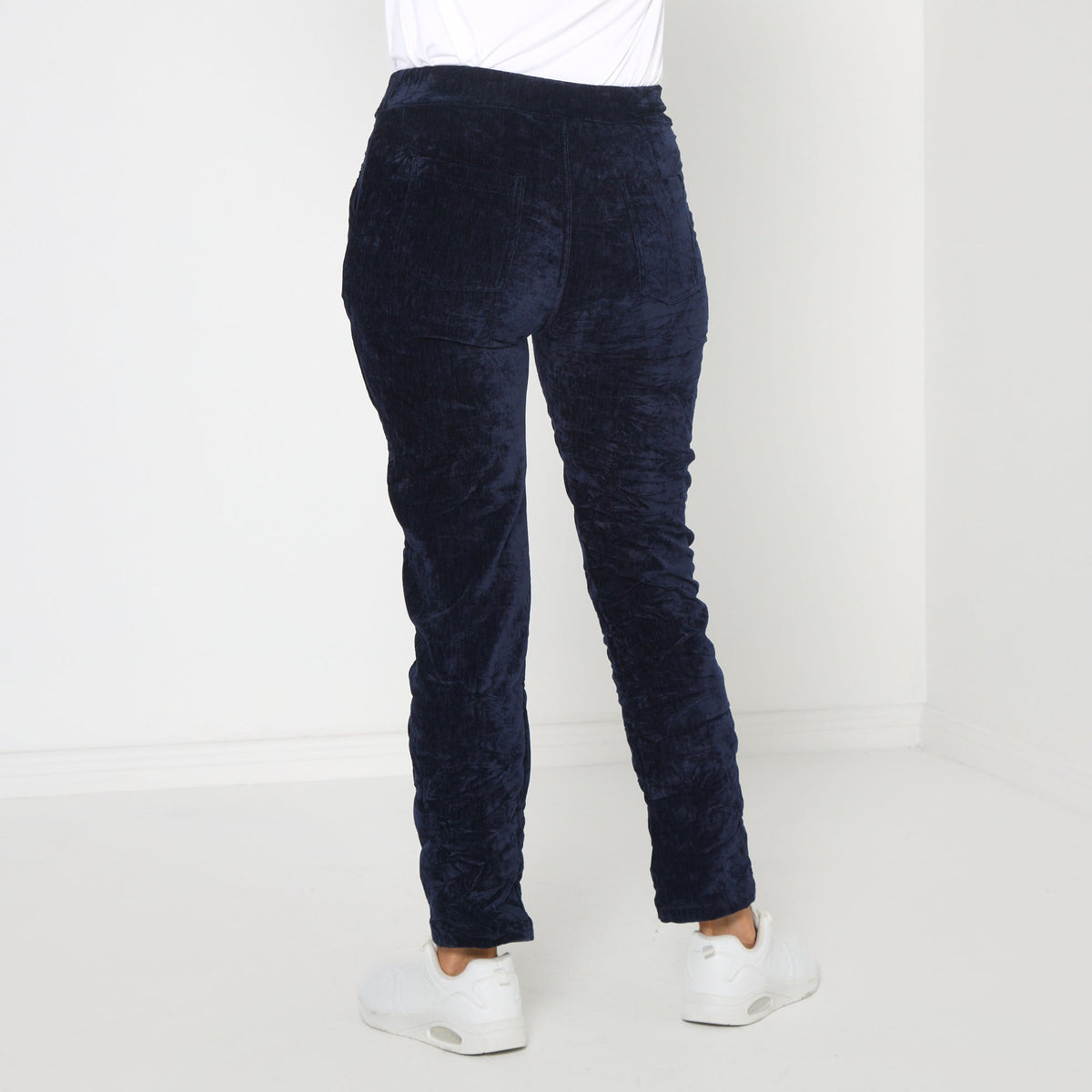 Verona Velvet Pants - Navy