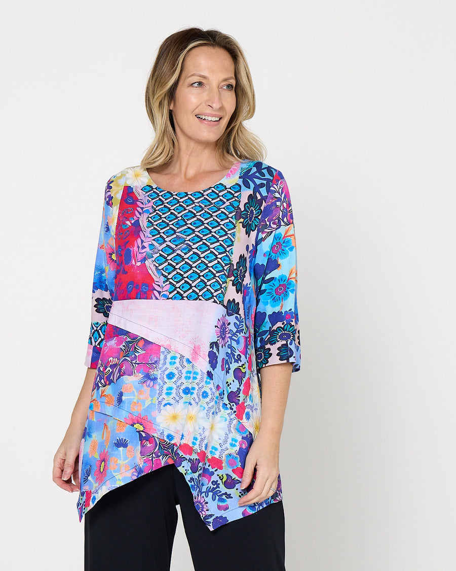 Esther Top - Garden Mosaic