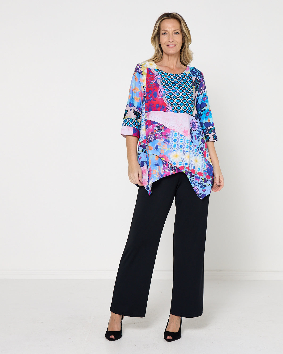 Esther Top - Garden Mosaic