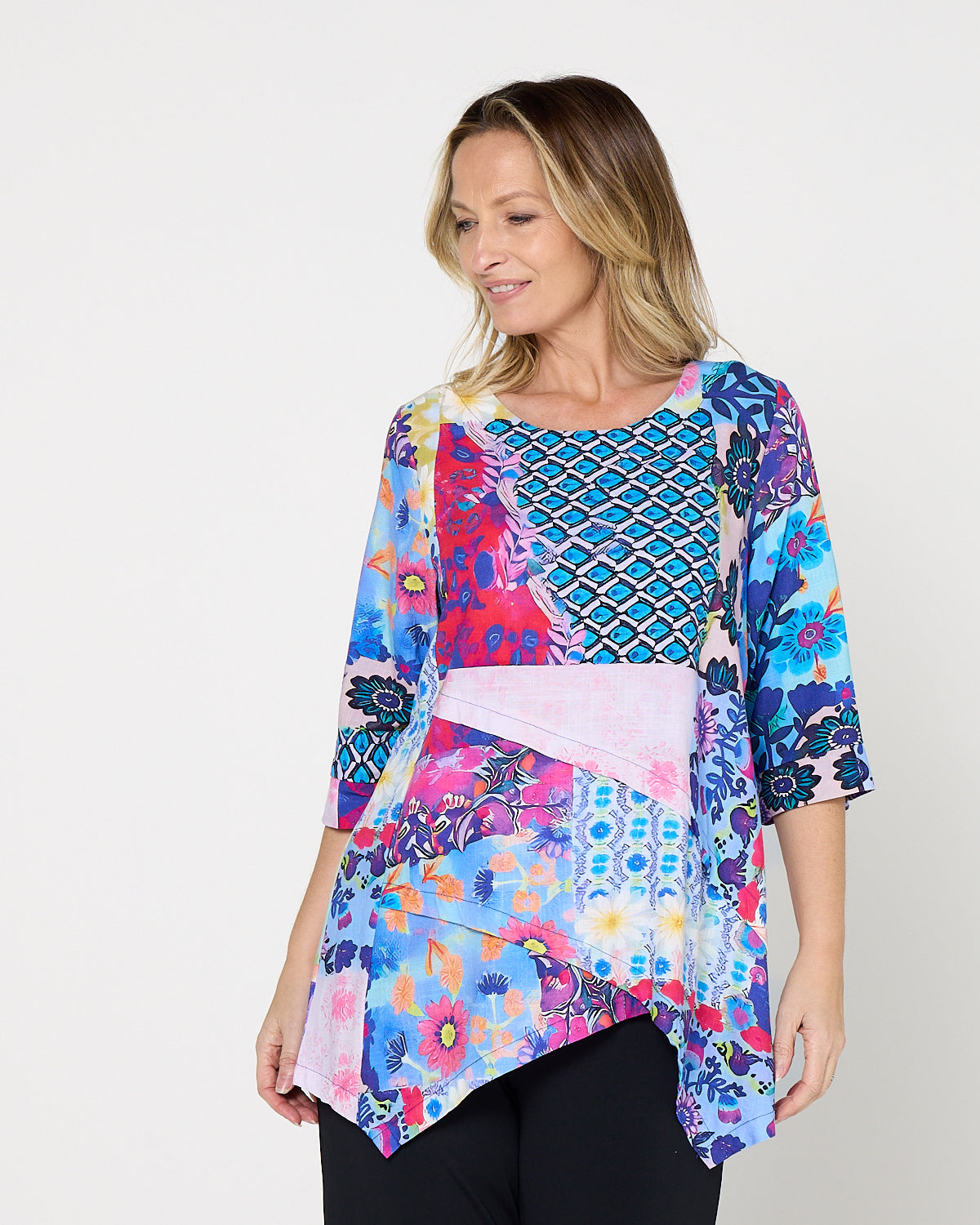 Esther Top - Garden Mosaic