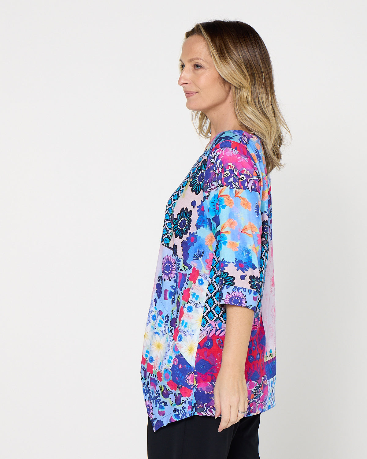 Esther Top - Garden Mosaic