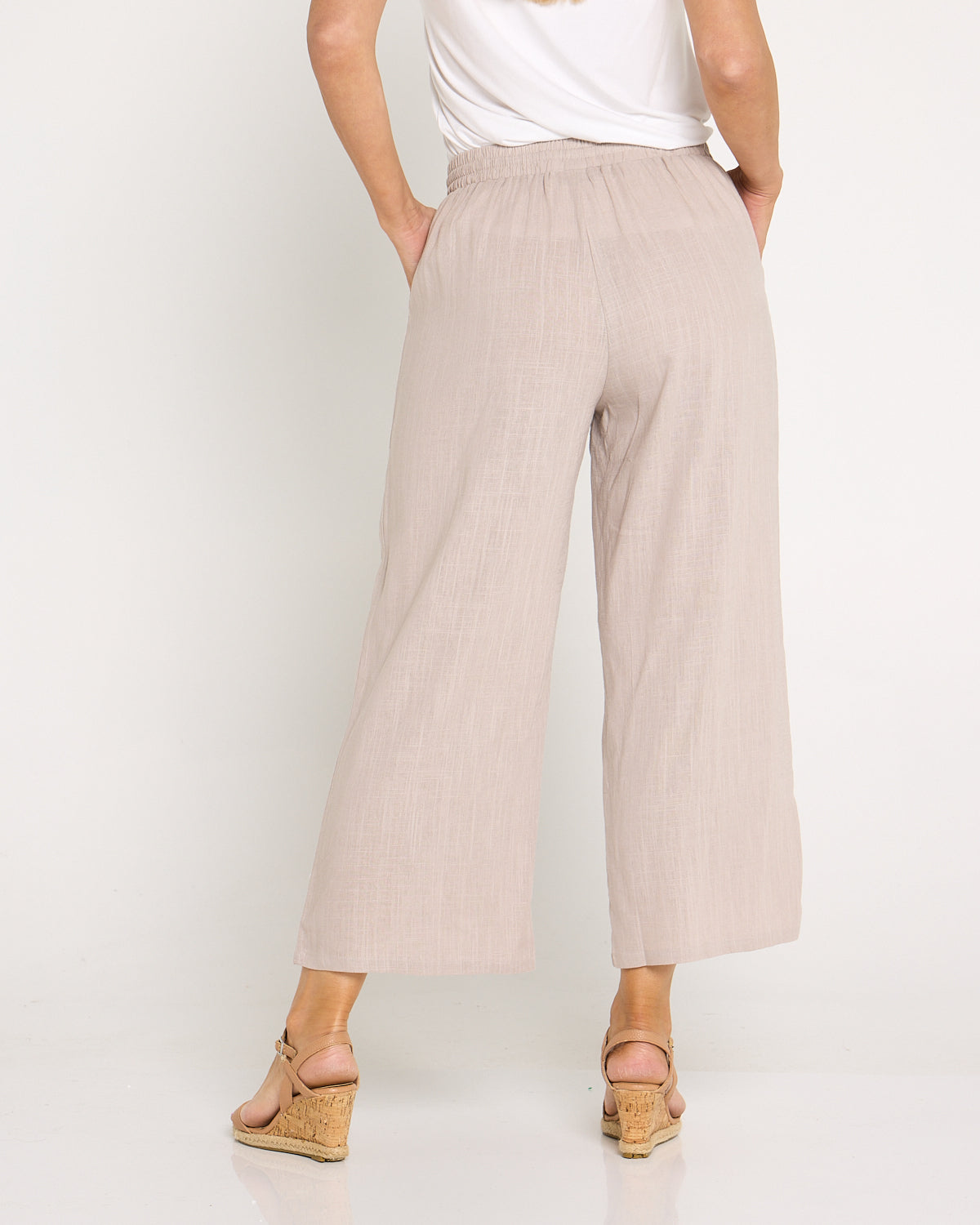 Aiko Linen Pants - Taupe