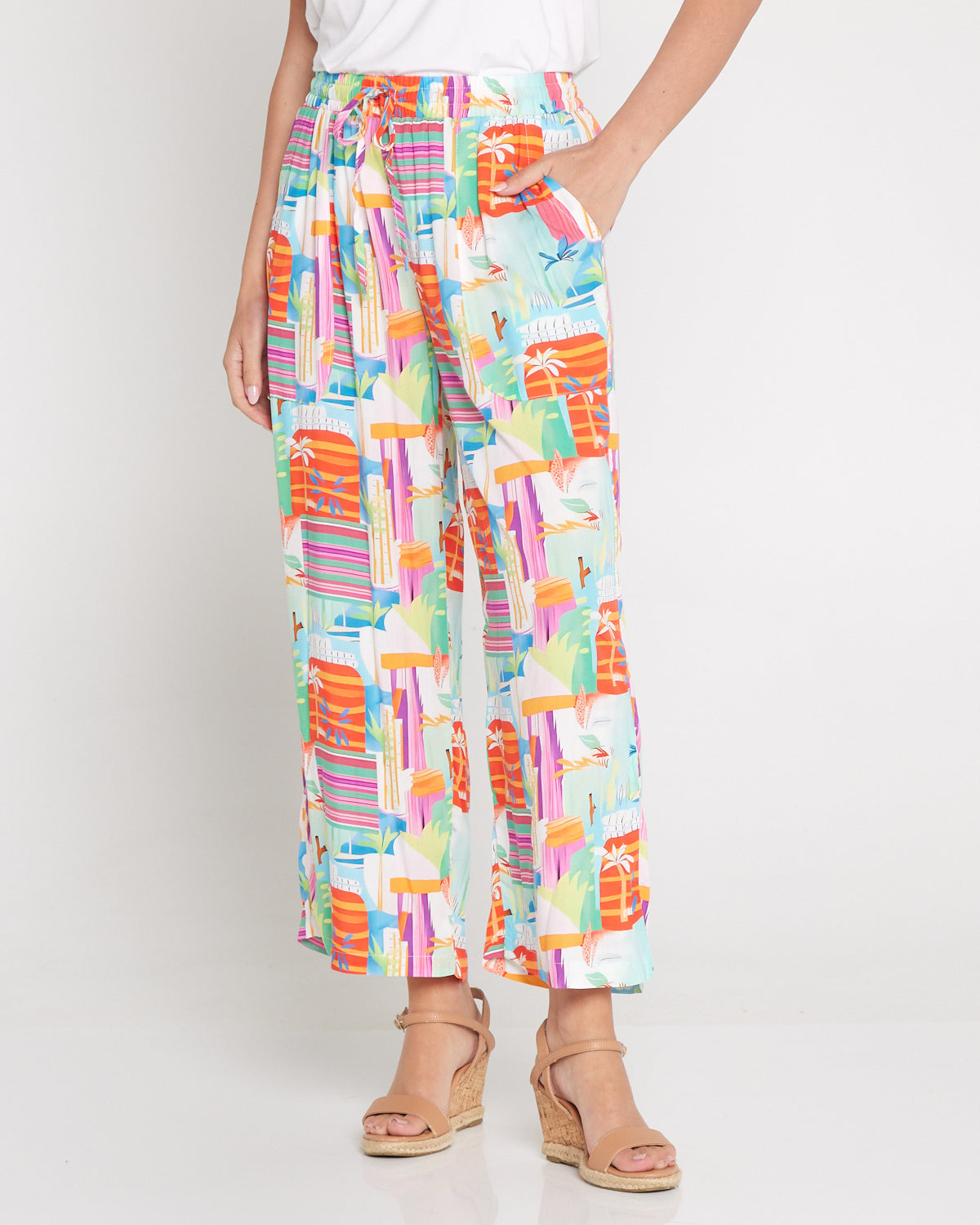 Aiko Lightweight Pants - Tropicana Vista