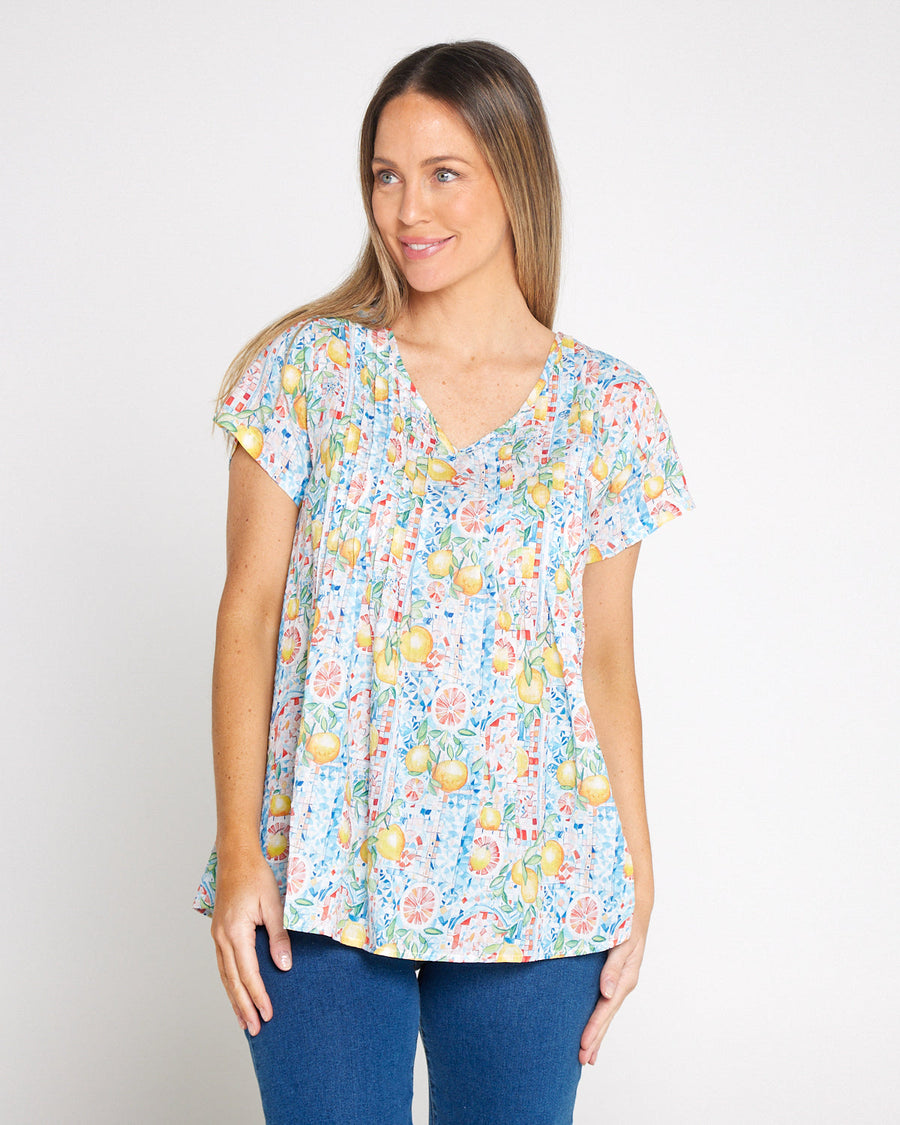 Carmody Cotton Top - Limoncello
