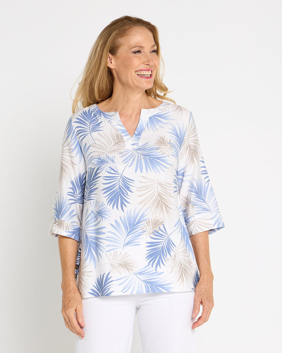 Brisa Top - Blue Fern