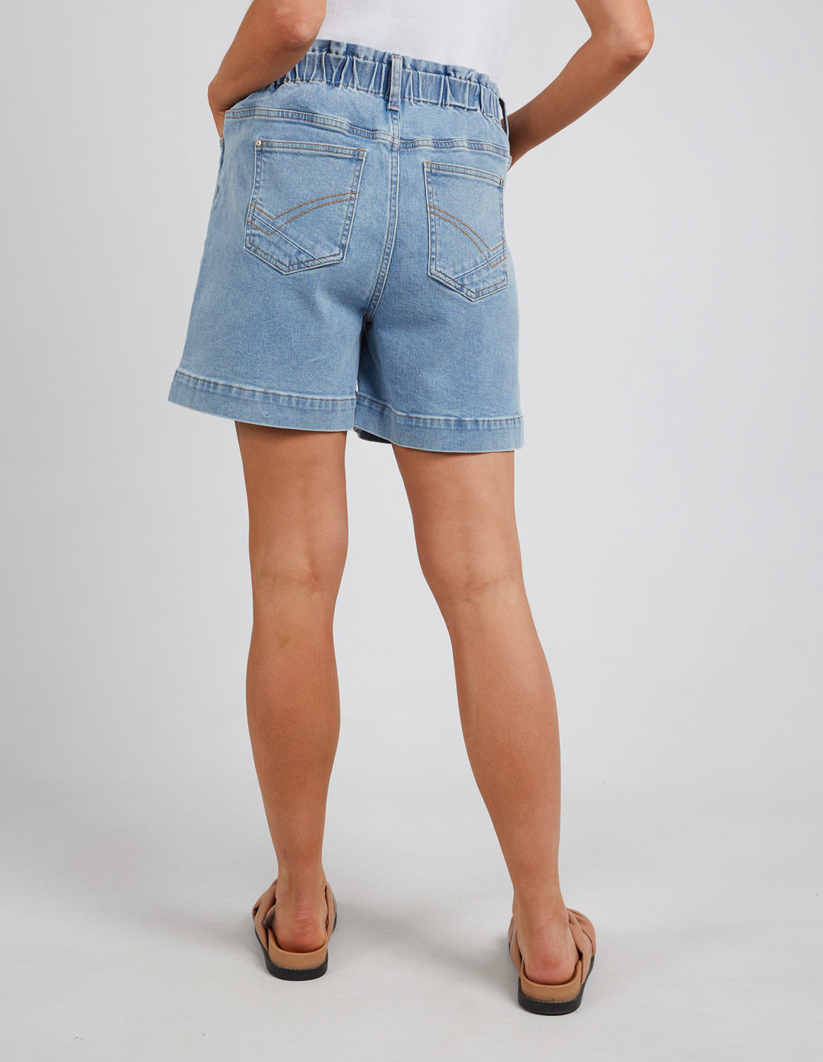 Atlas Denim Short - Mid Blue Wash