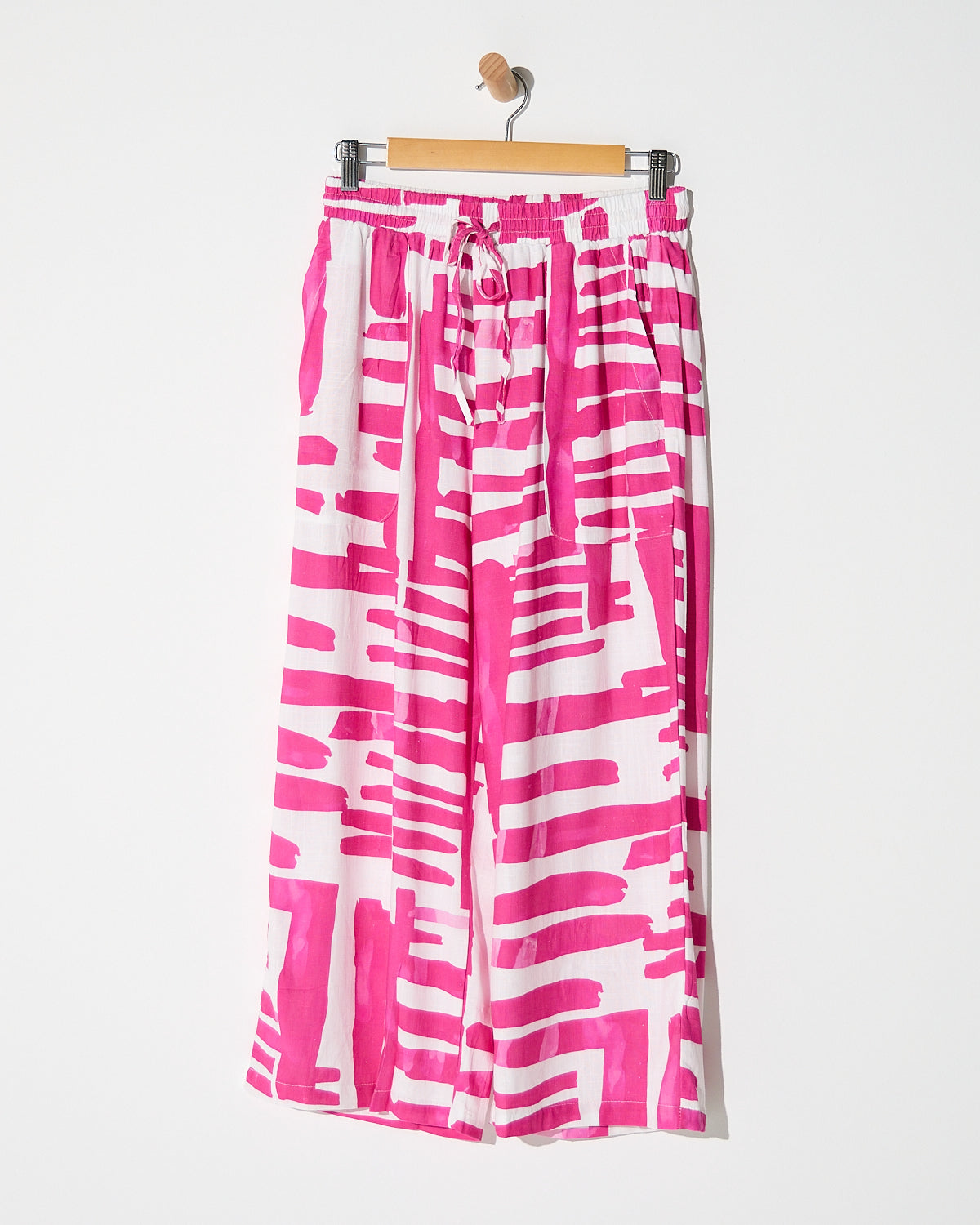 Aiko Linen Pants - Pink Wash