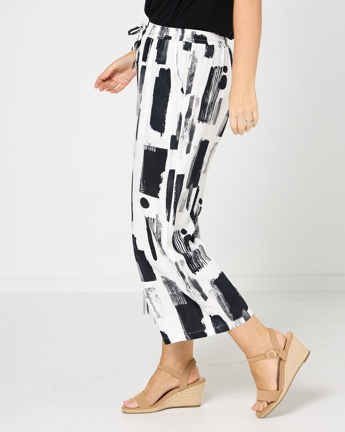 Aiko Linen Pants - Ink Wash