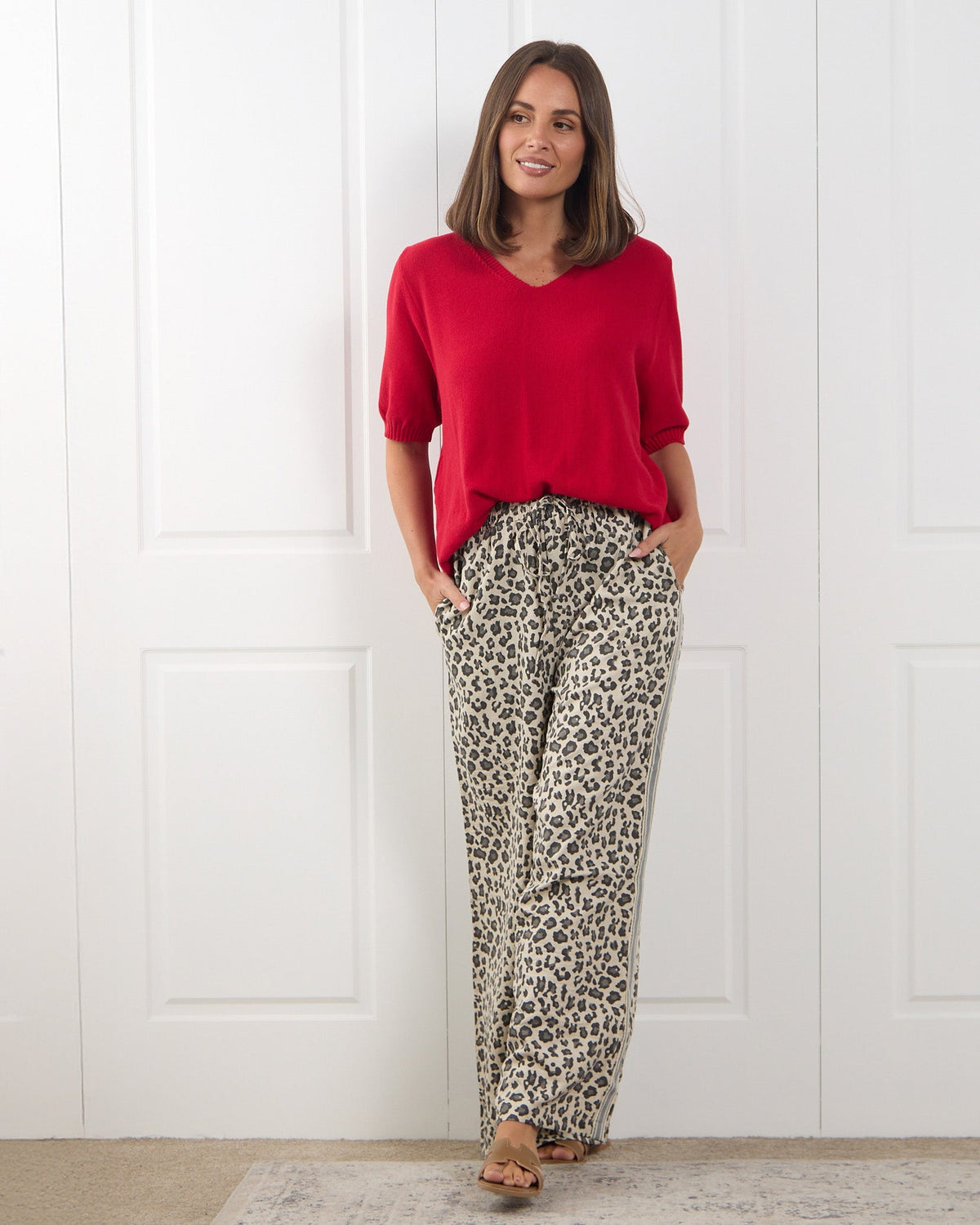 Marinda Pants - Leopard Print