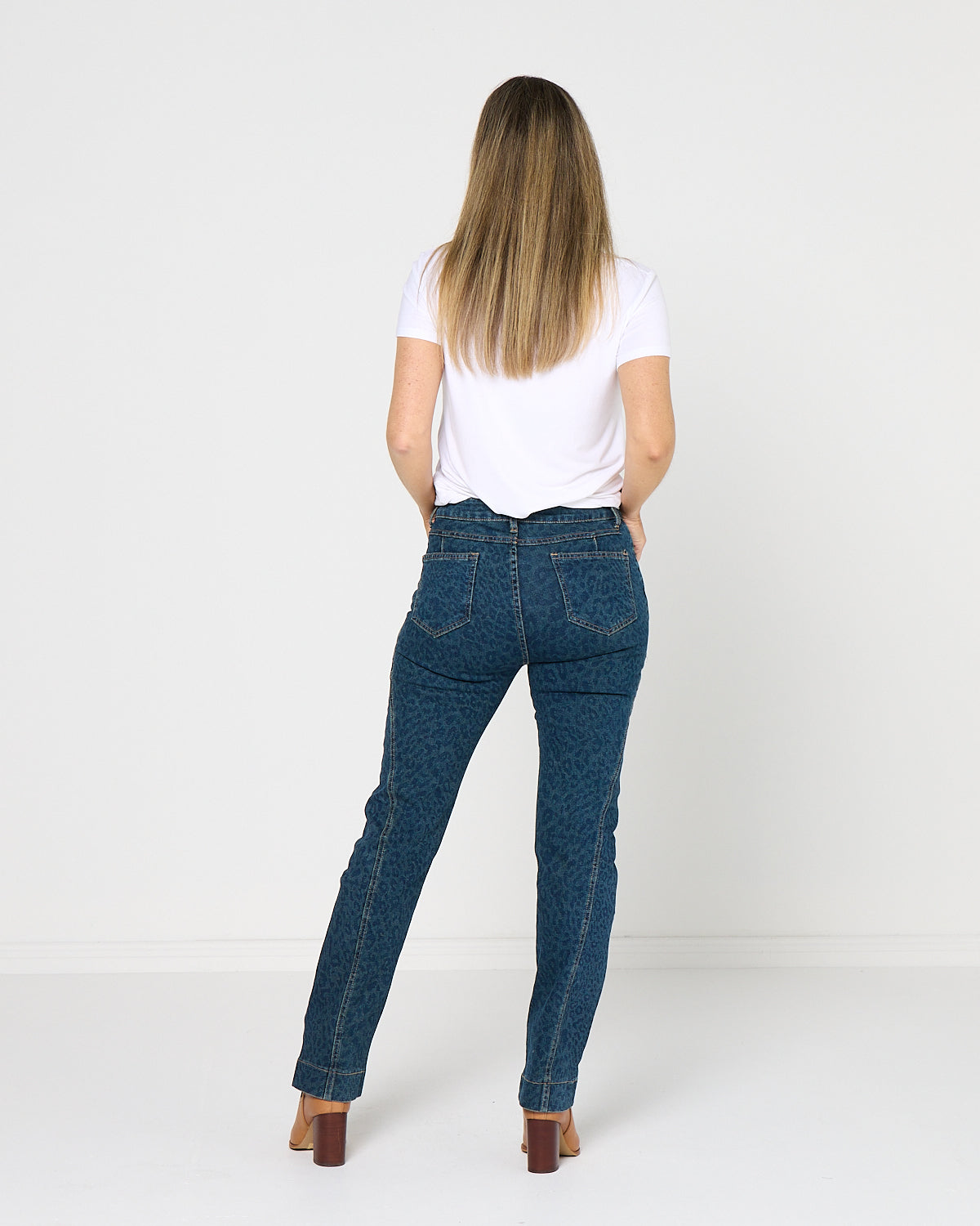 Aspen Jean - Indigo Leopard