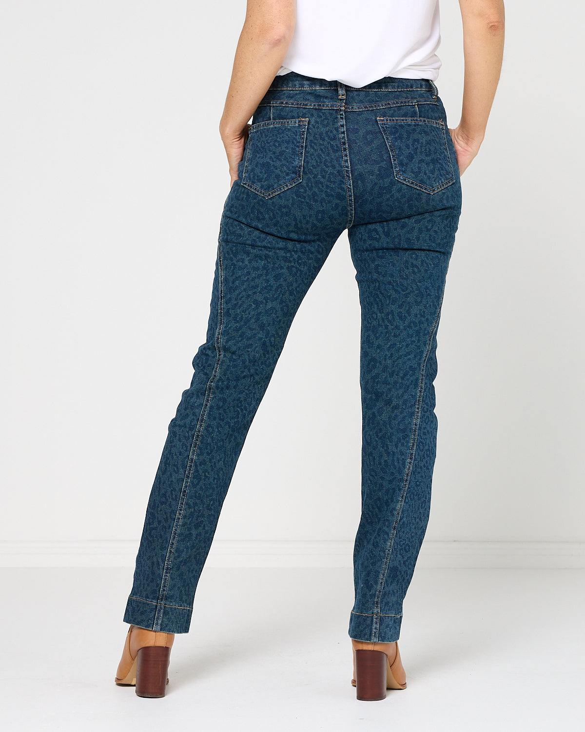 Aspen Jean - Indigo Leopard