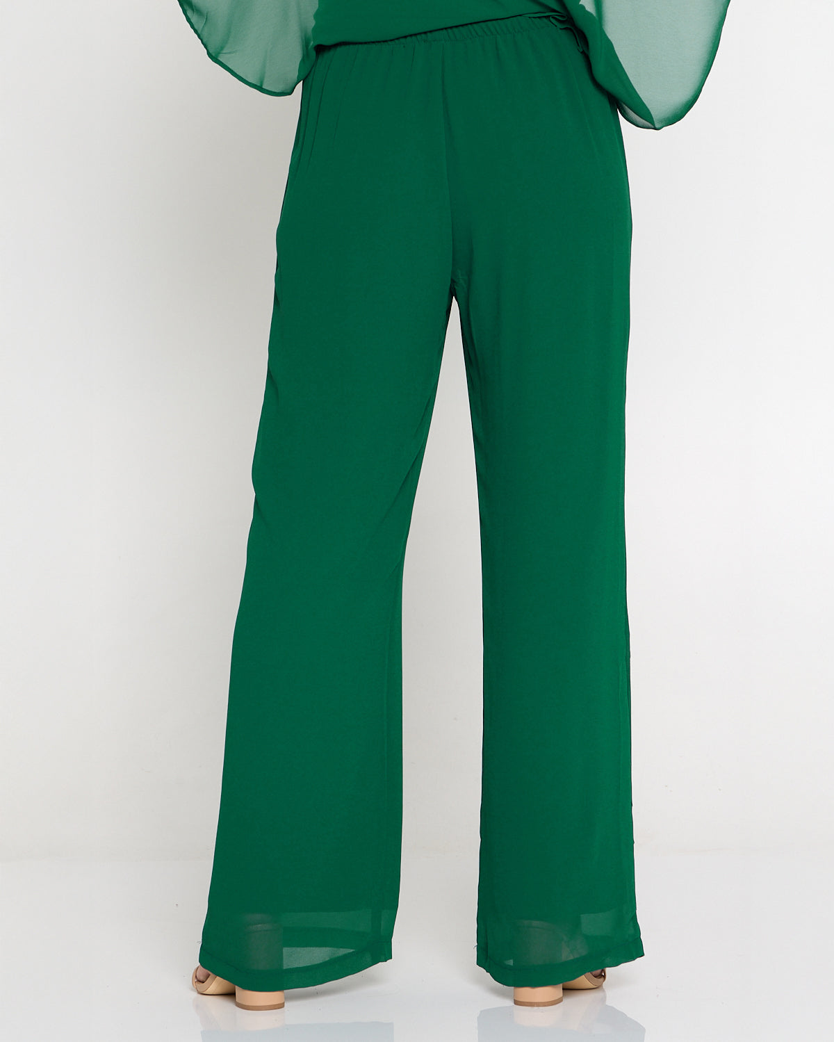 Rendezvous Chiffon Pants - Emerald