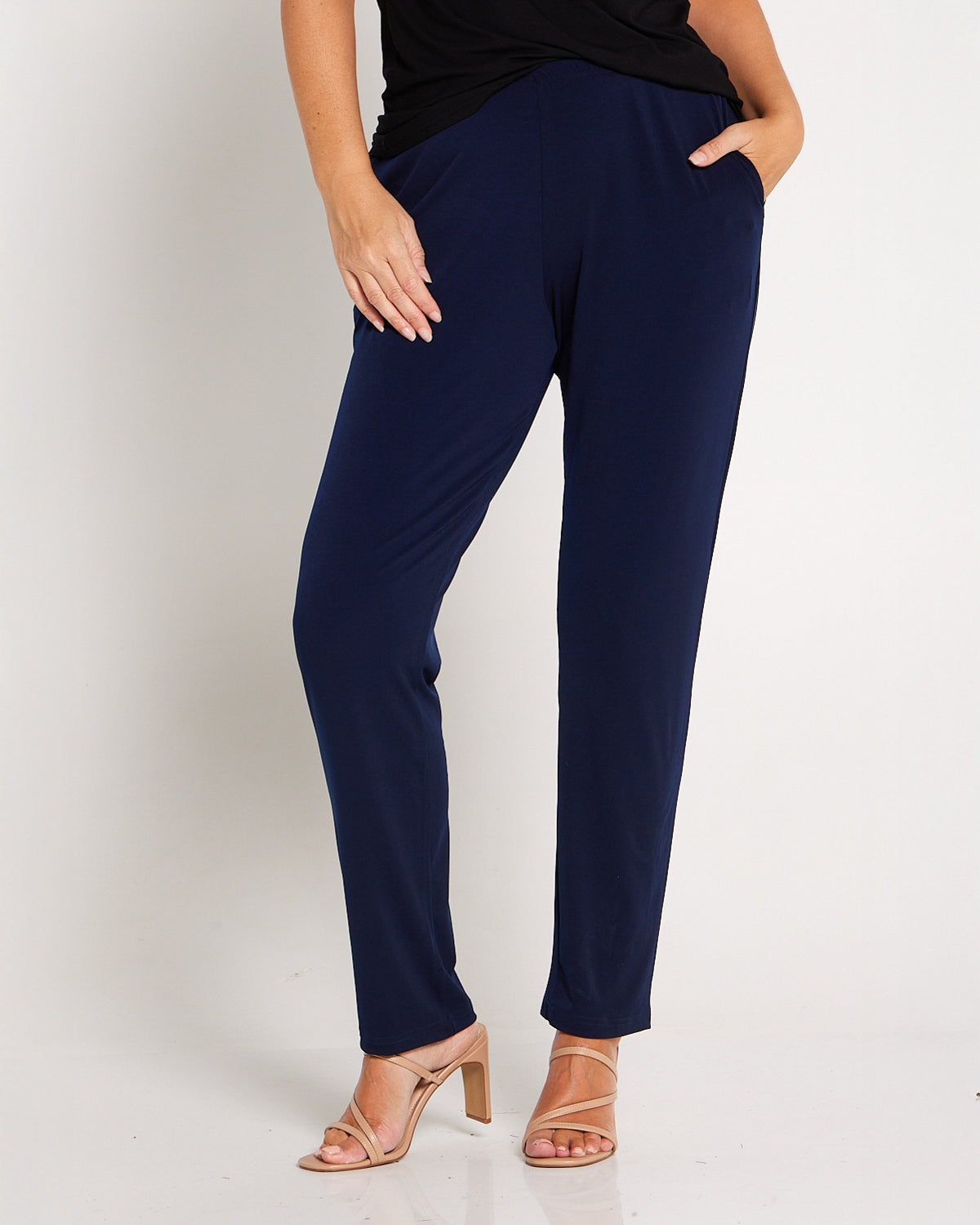 Gianna Pocket Pants - Navy