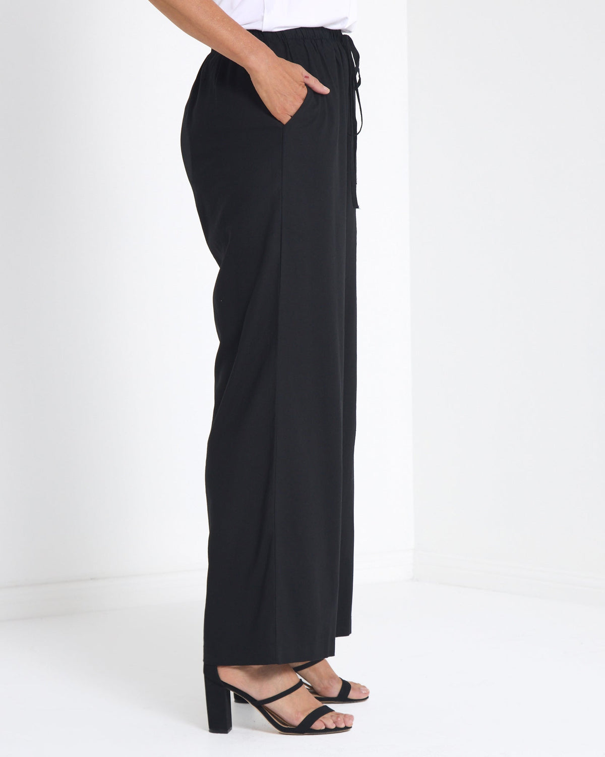 Sienna Wide Leg Pants - Black