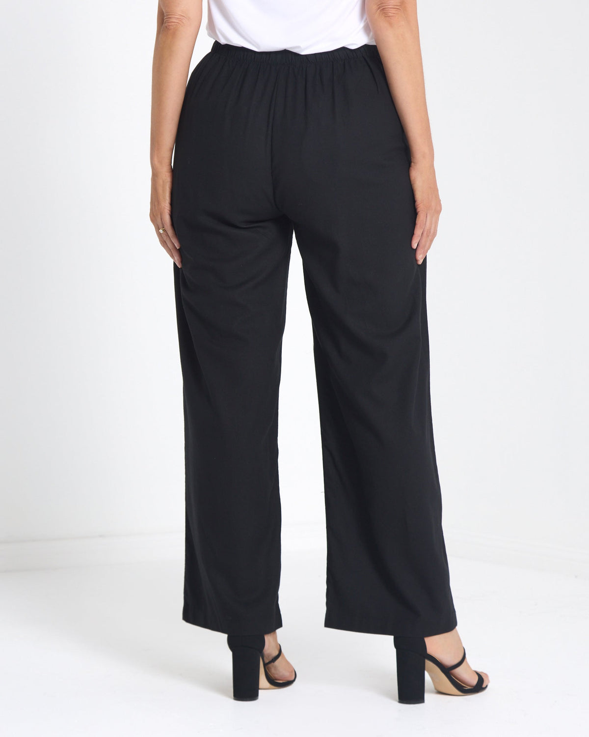 Sienna Wide Leg Pants - Black