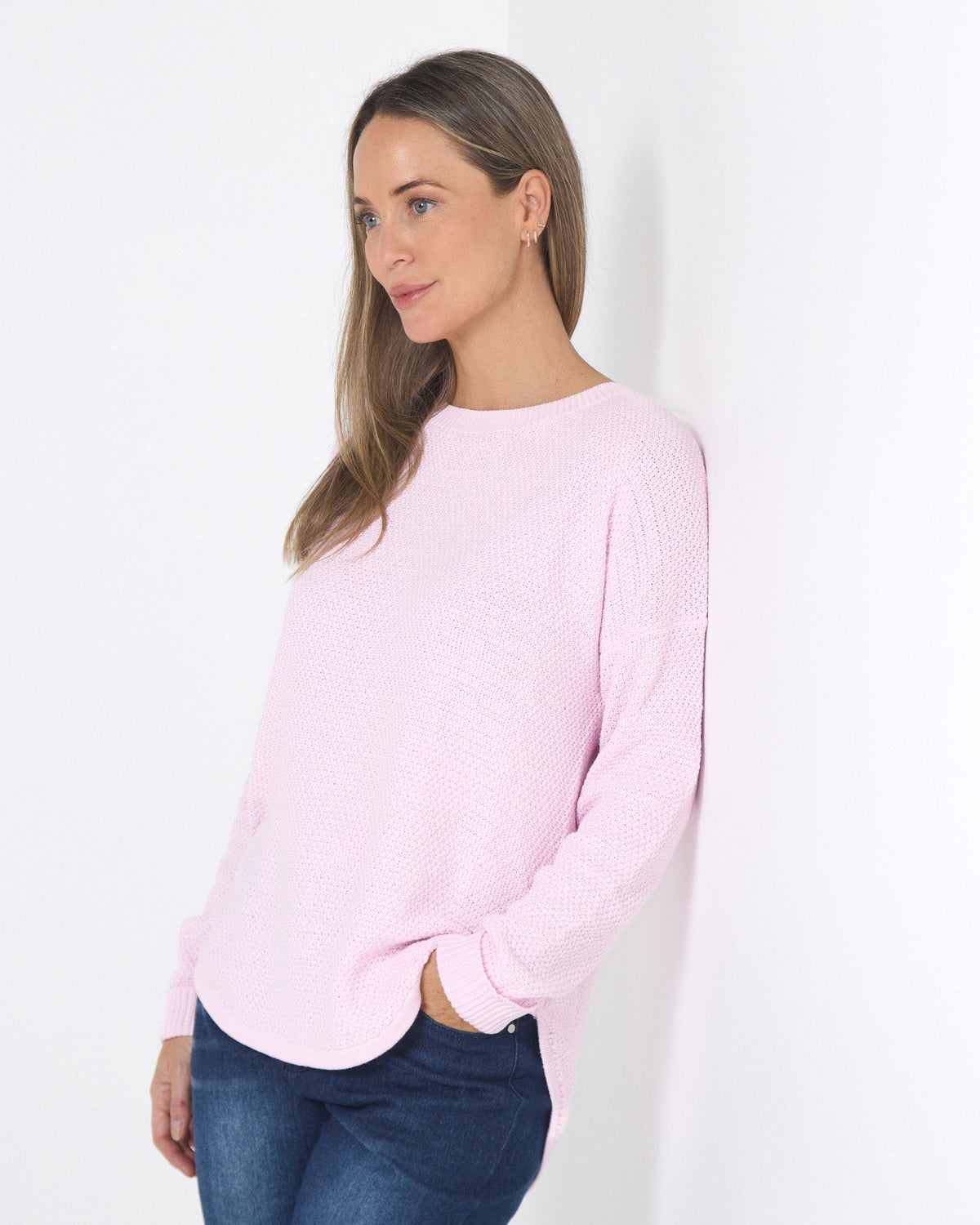 Brenda Waffle Knit - Blush