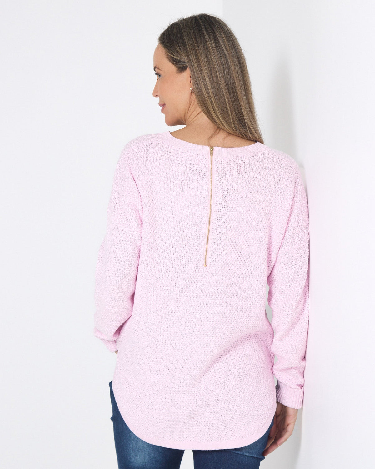 Brenda Waffle Knit - Blush