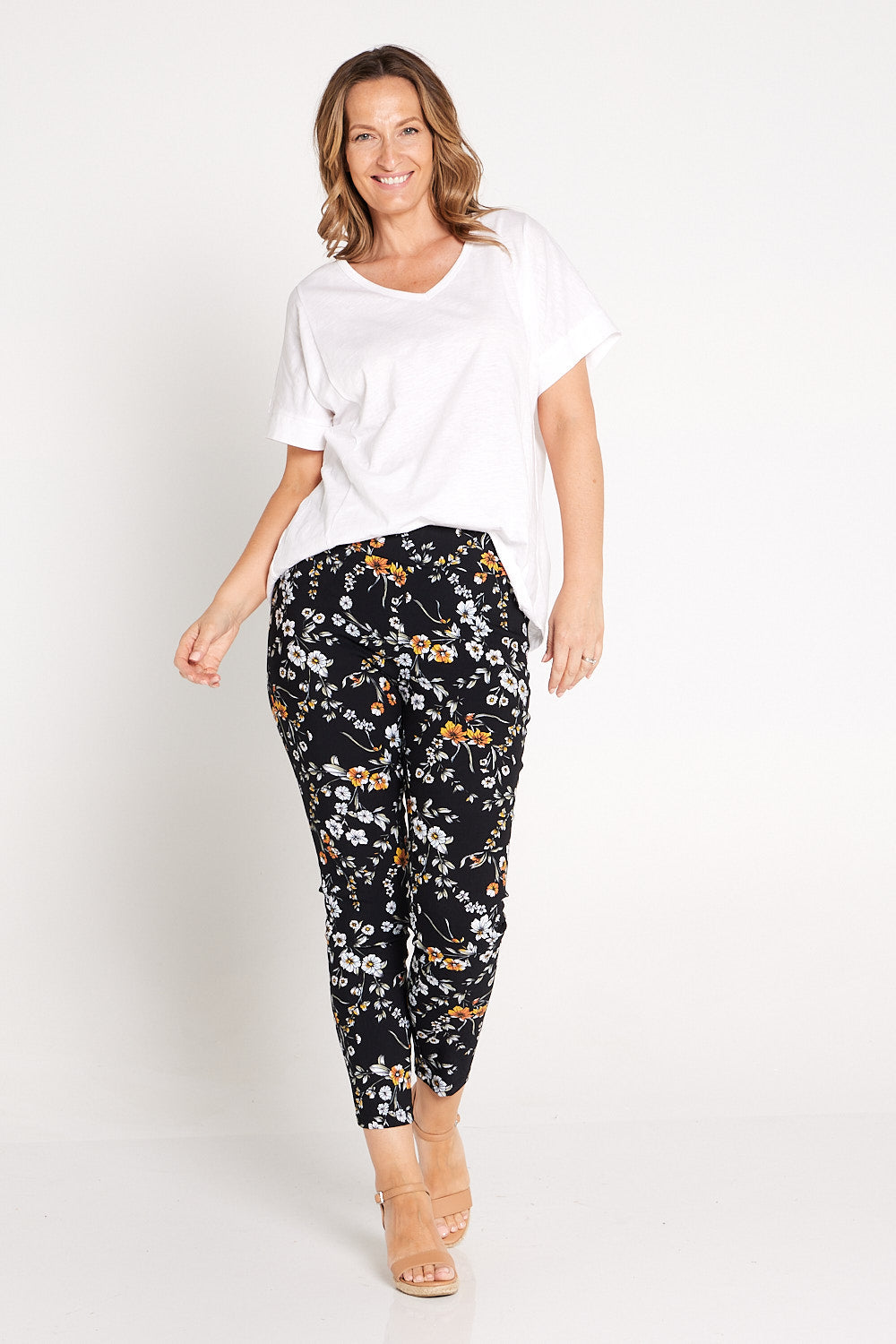Calloway Pants - Black Floral
