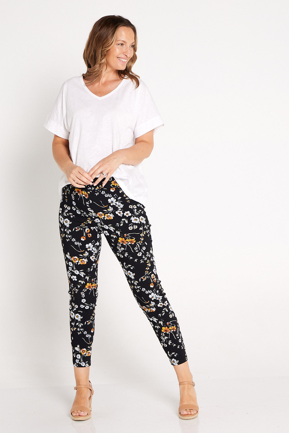 Calloway Pants - Black Floral