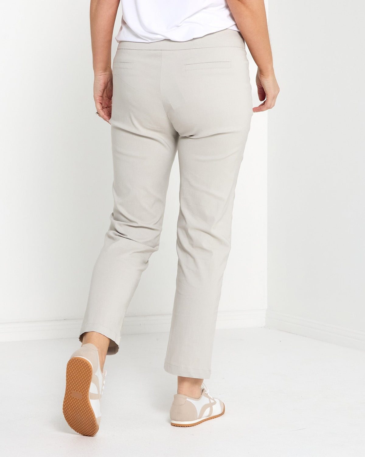 Ella Essential Stretch Pants - Stone