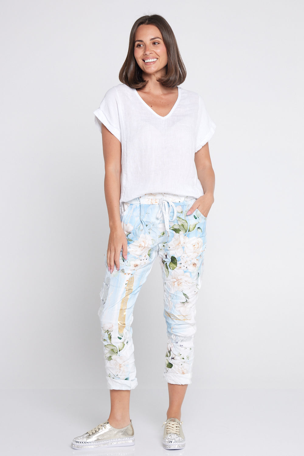 Alina Pants - Blossom Sky