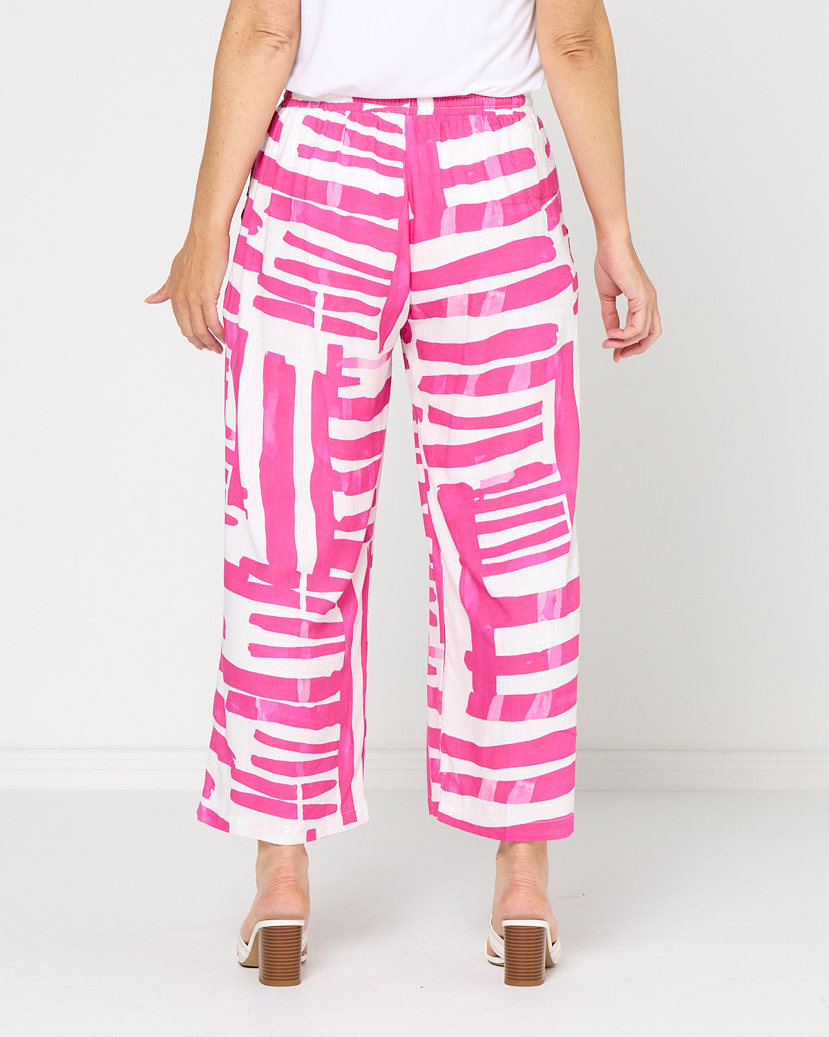Aiko Linen Pants - Pink Wash