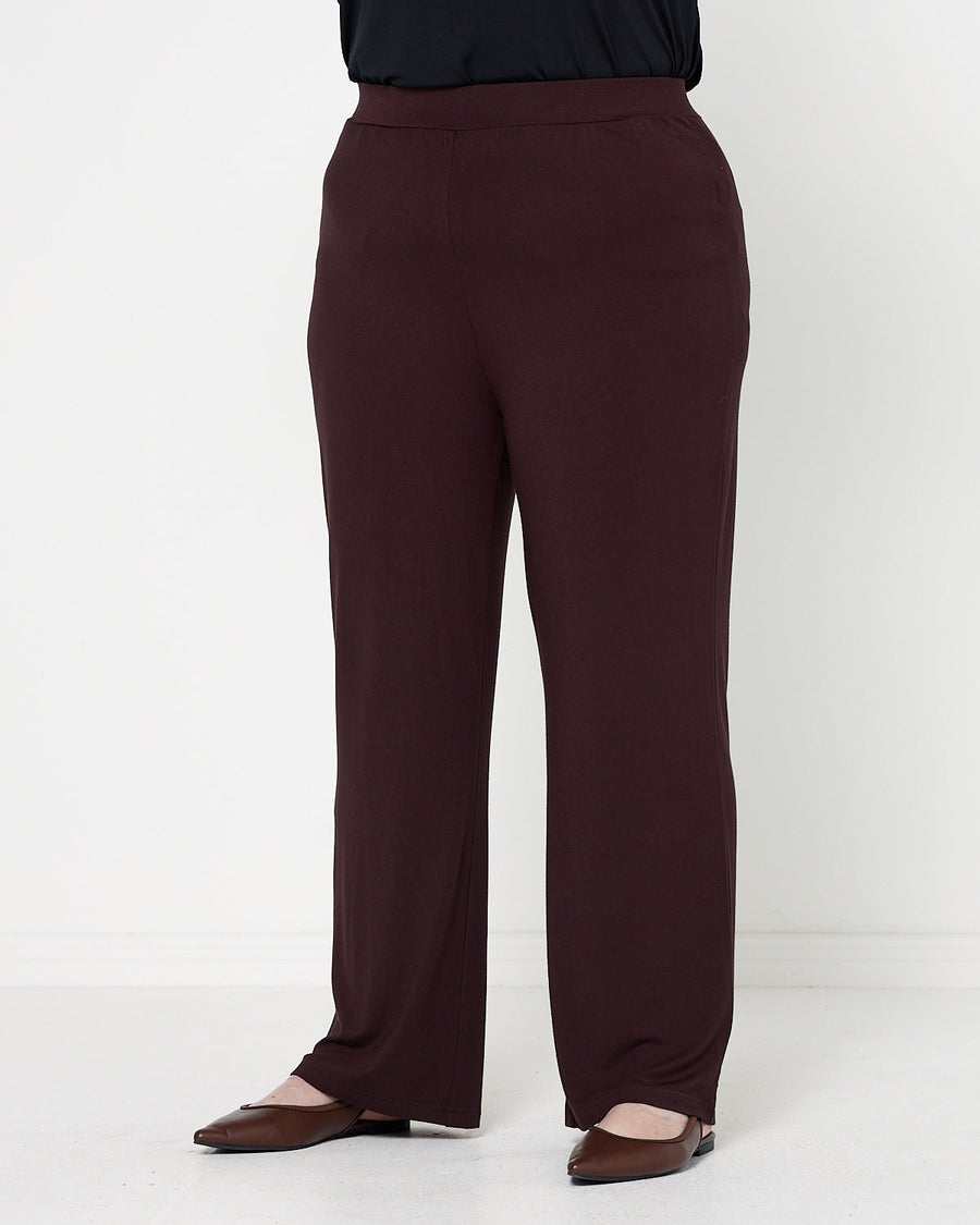 Raya Bamboo Pant - Chocolate