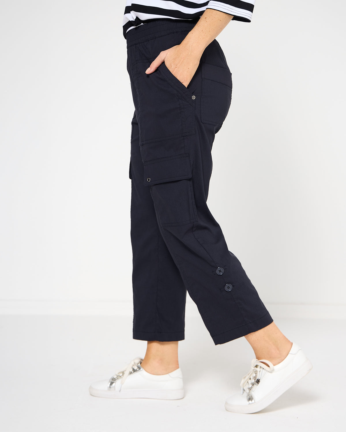 Travel Ease Cargo Pants - Navy