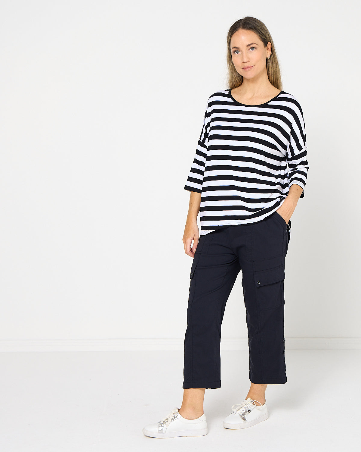 Travel Ease Cargo Pants - Navy