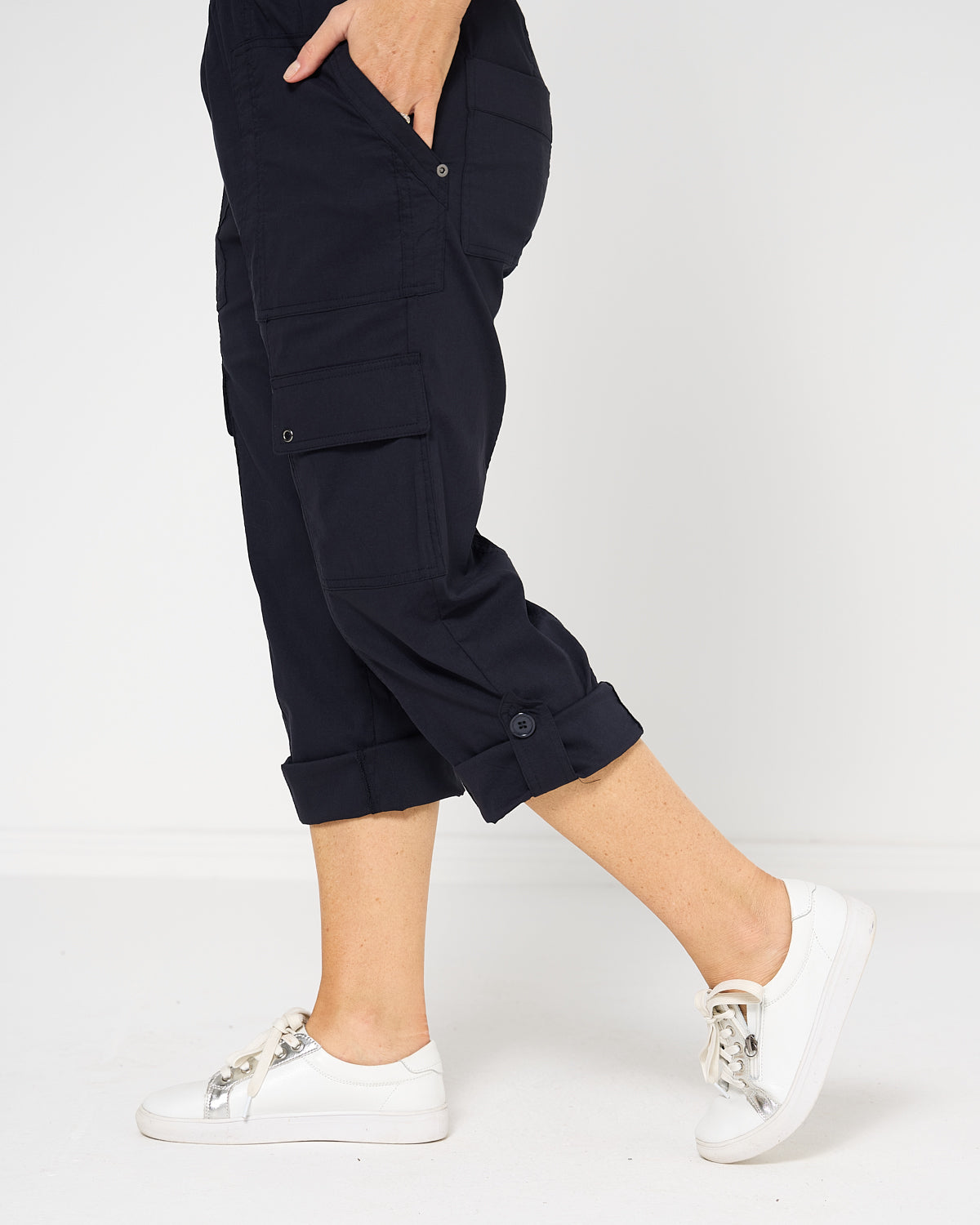 Travel Ease Cargo Pants - Navy