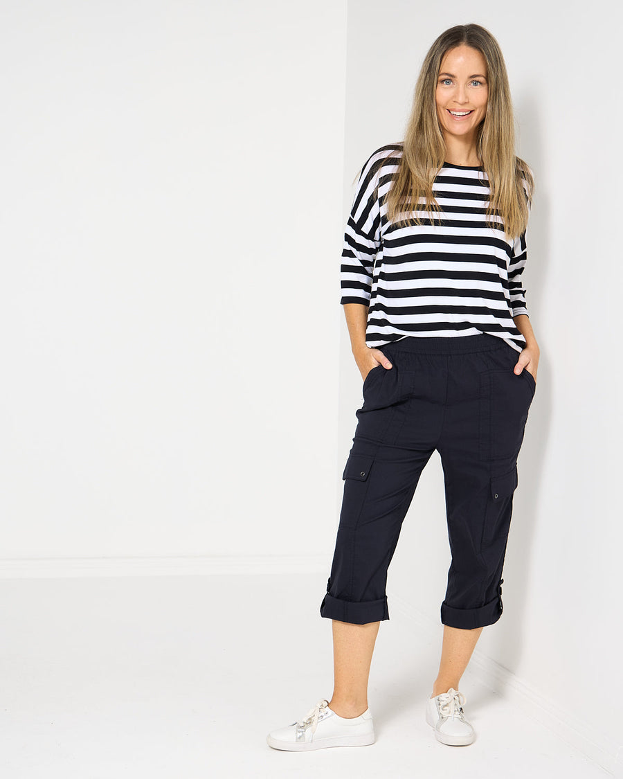 Travel Ease Cargo Pants - Navy