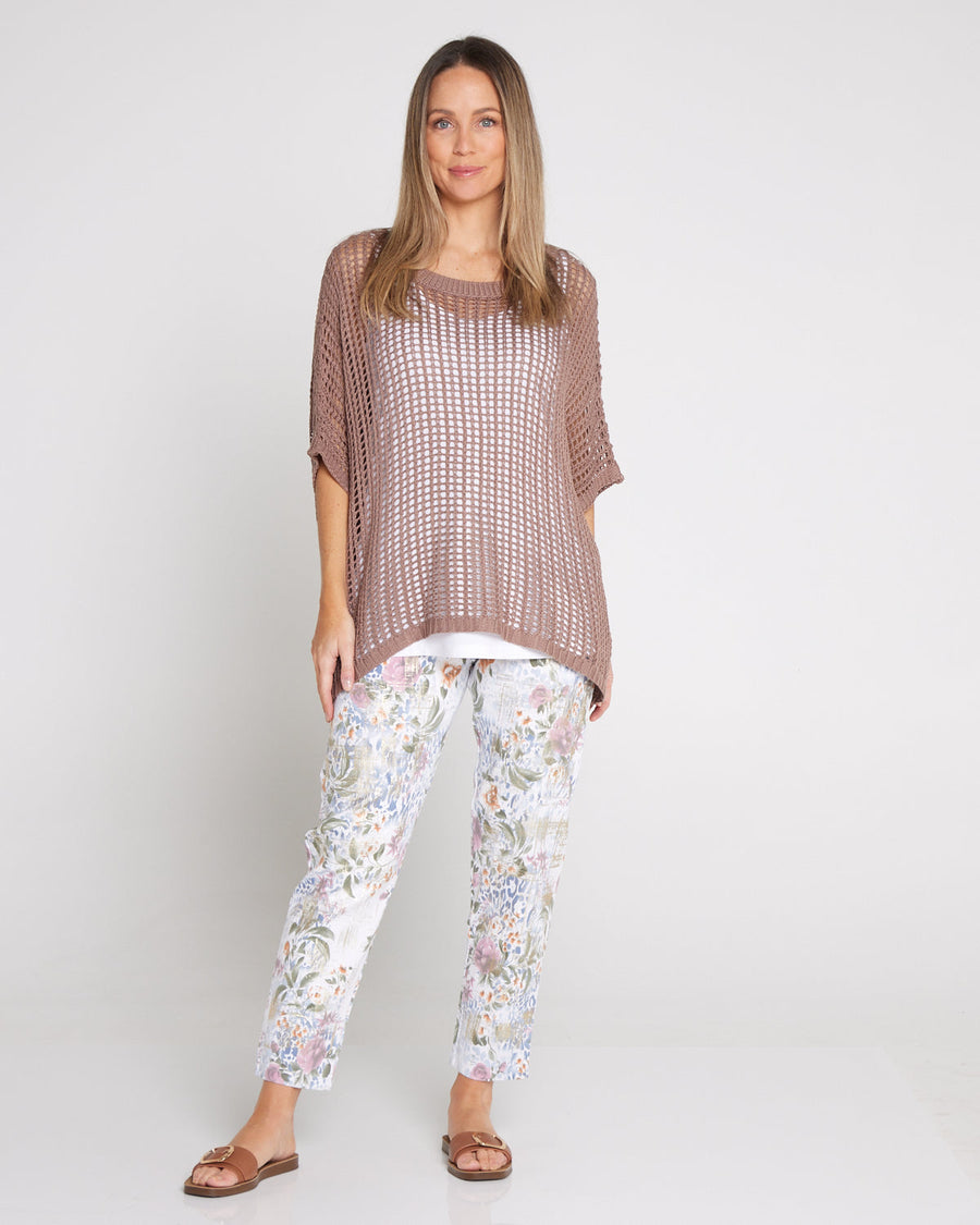 Shari Pants - Leopard Rose