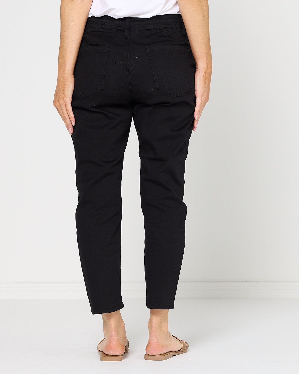 Sara Cotton Pants - Black