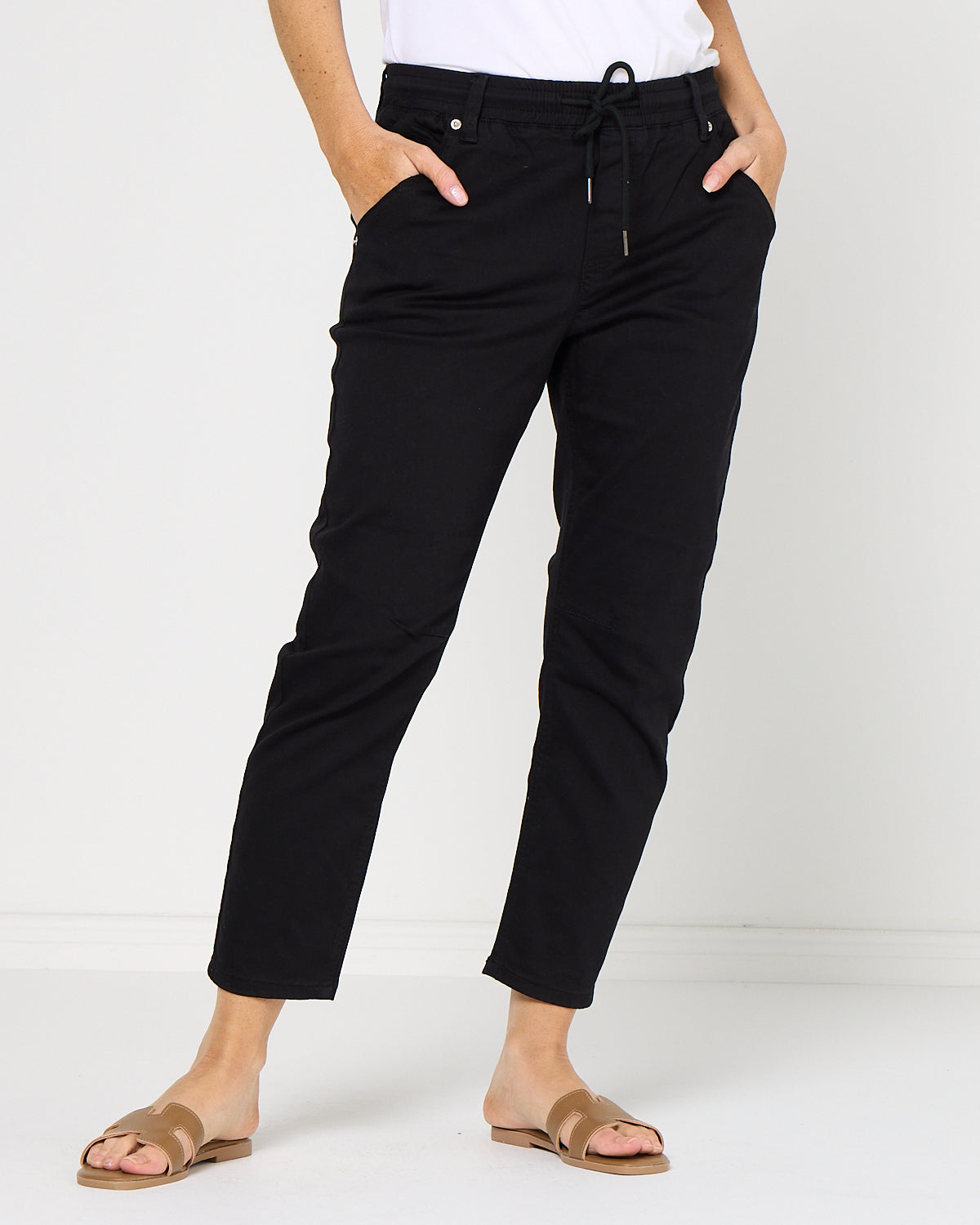 Sara Cotton Pants - Black