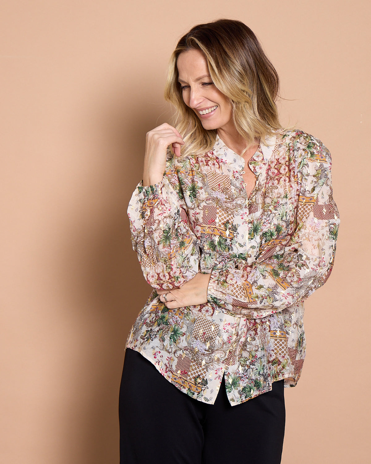 Kallista Blouse - Antique Garden