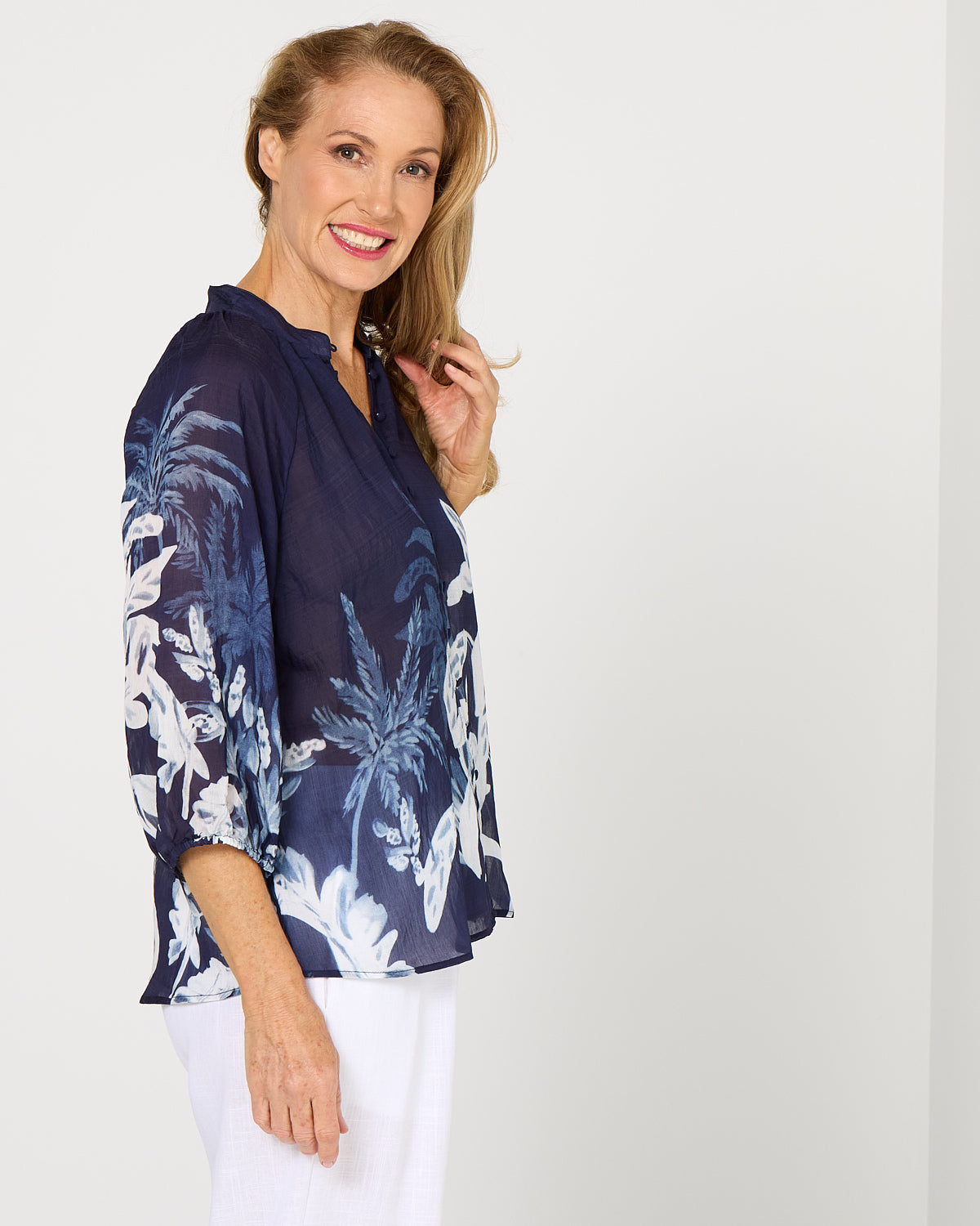 Campania Top - Midnight Palm