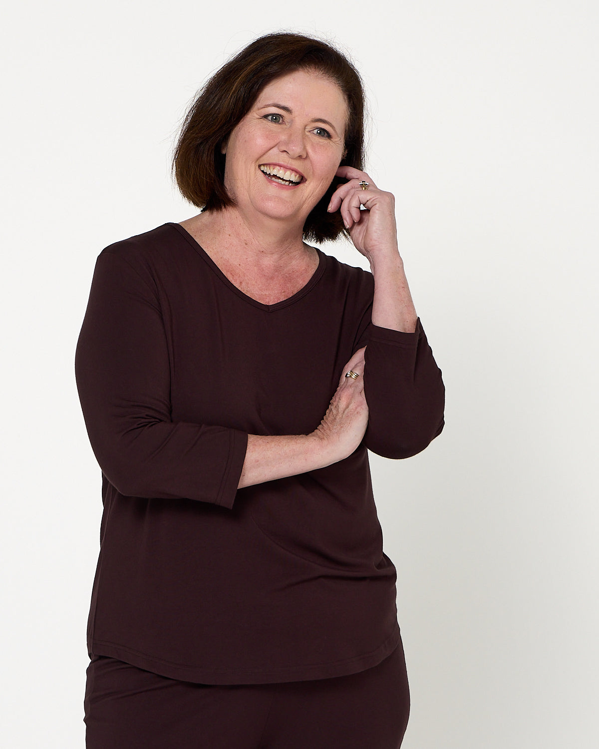 Tammin Bamboo Top - Chocolate