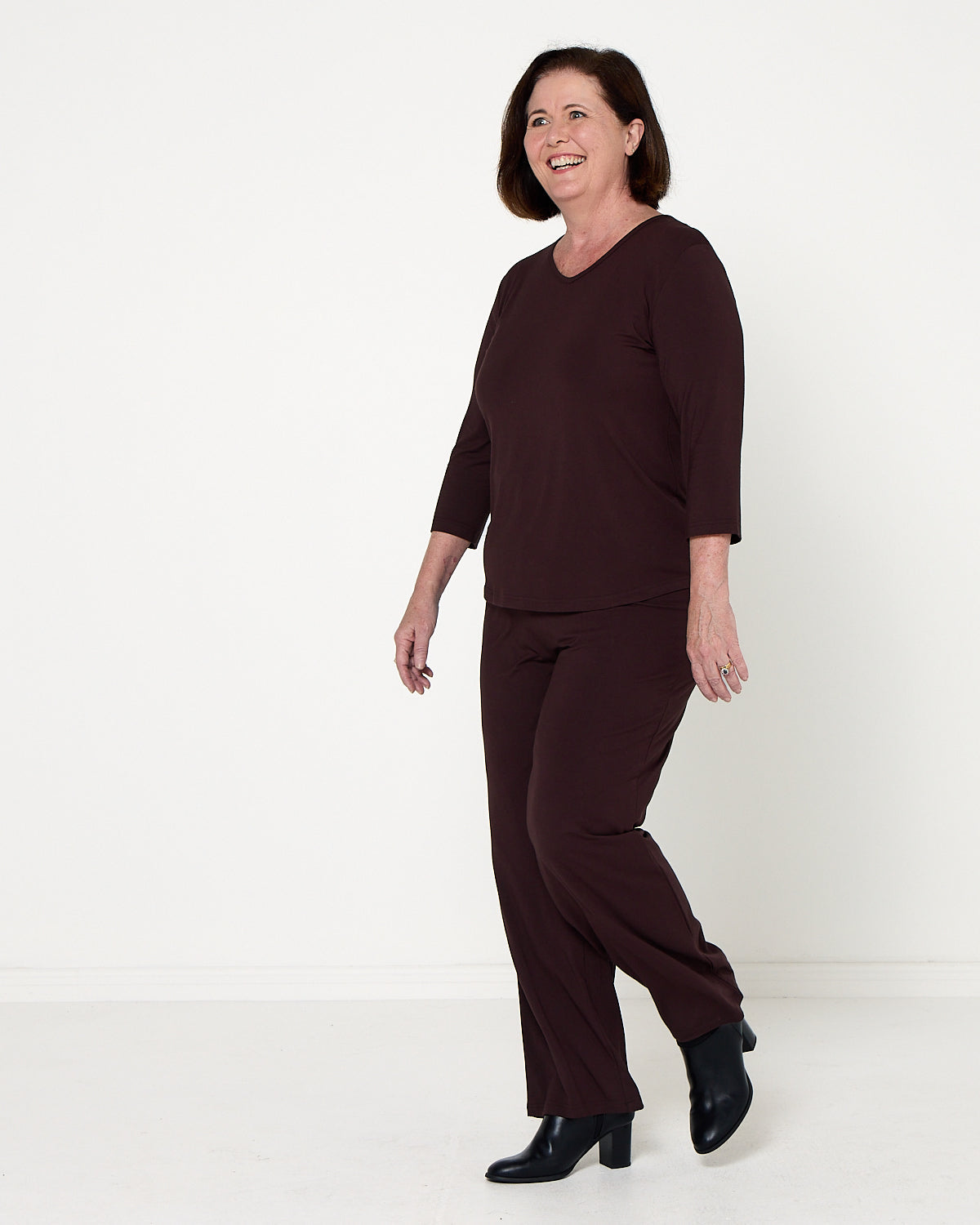 Raya Bamboo Pant - Chocolate