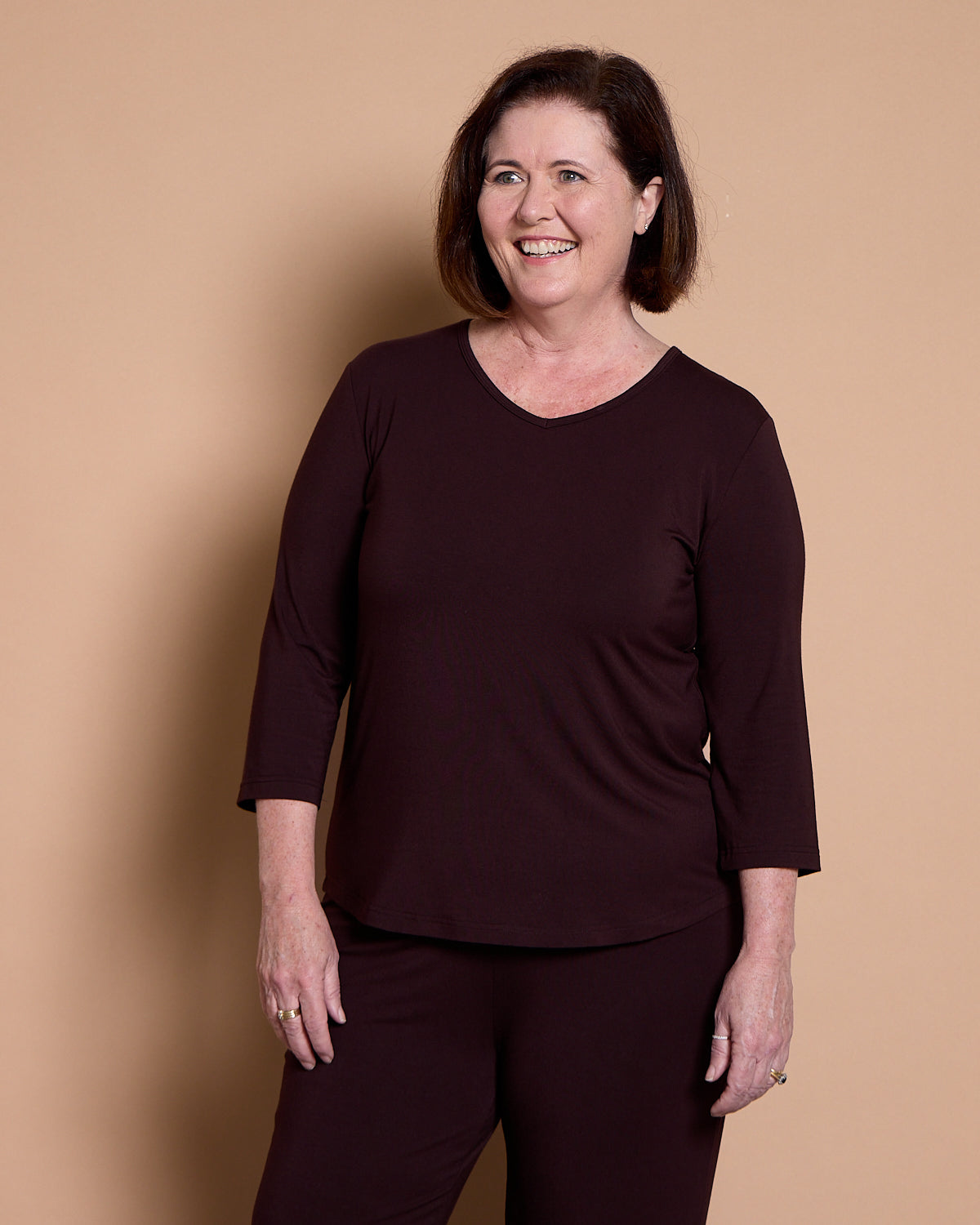 Tammin Bamboo Top - Chocolate