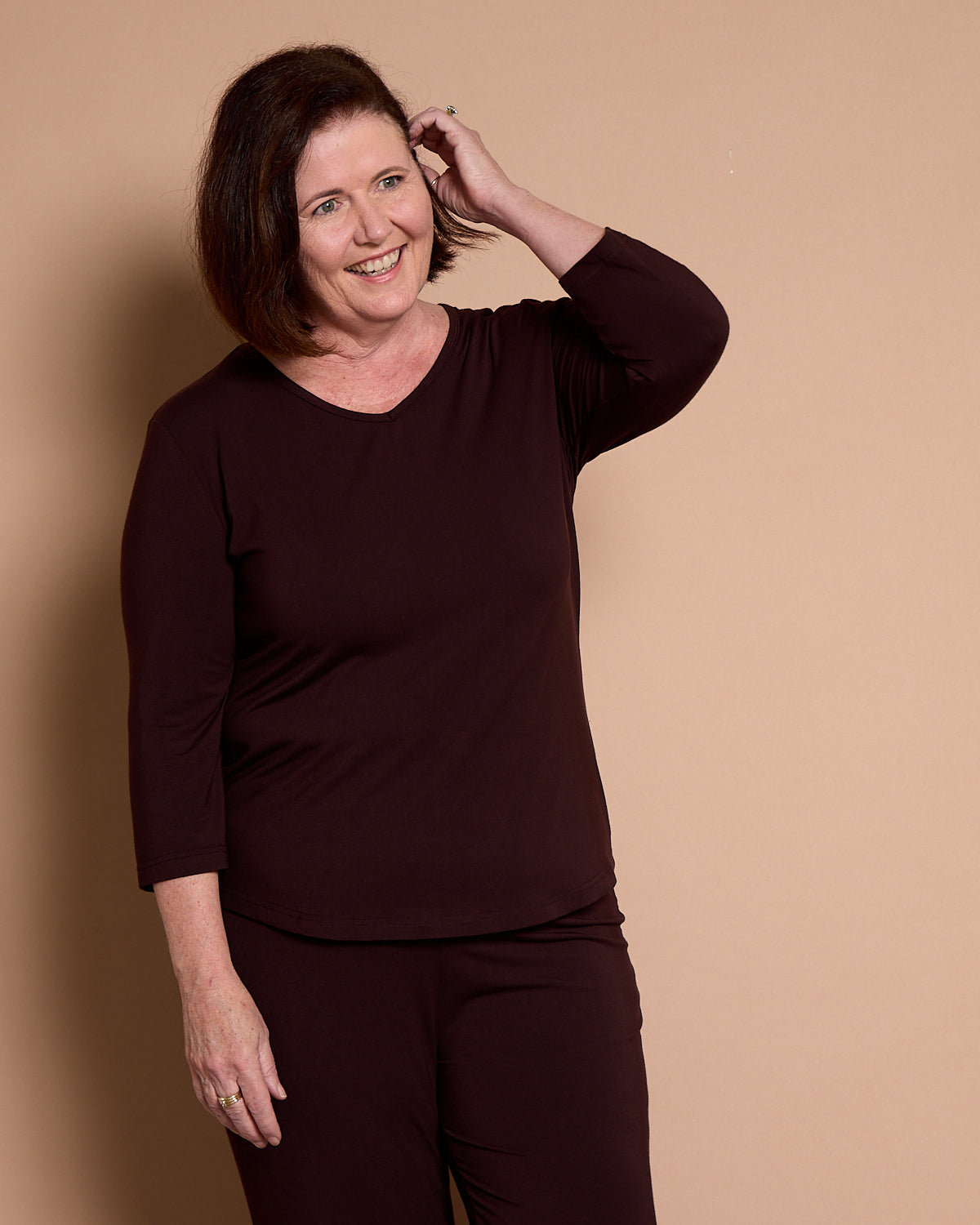 Tammin Bamboo Top - Chocolate